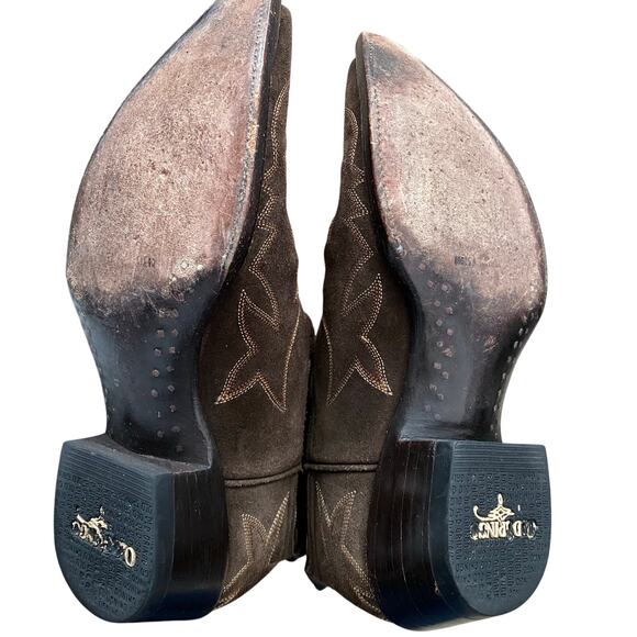 Old Gringo Black and Brown Embroidered Cowboy Boots - Picture 3 of 8